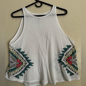 Tribal hippie aztec print muscle tank